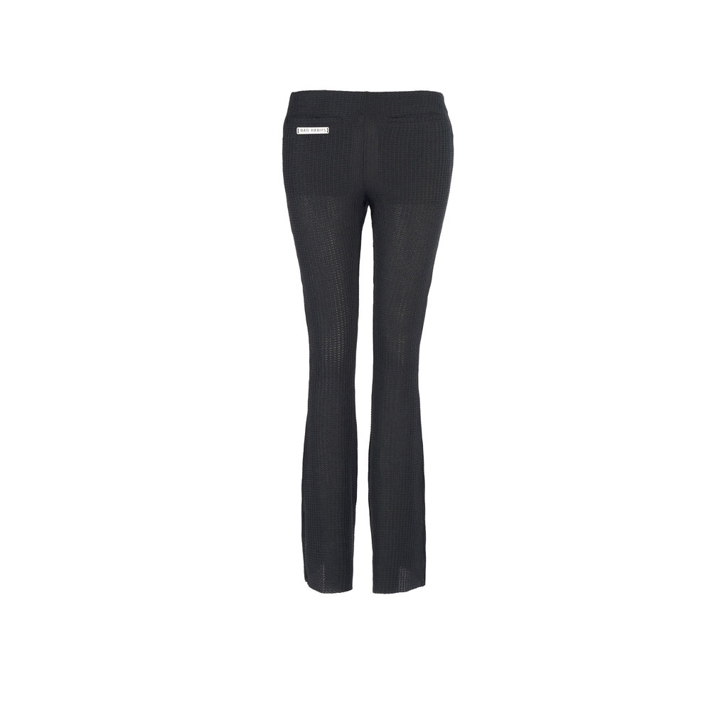 Women's Bad Habits FLARED Trousers - Black - Genuine Local Brand