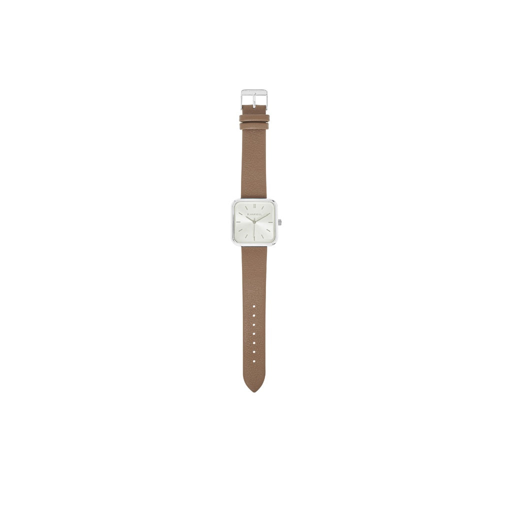 BLANKESPACE Đồng Hồ Nam Nữ Woody Watch Dây Da Thật Mặt Kính Titan Chống Nước