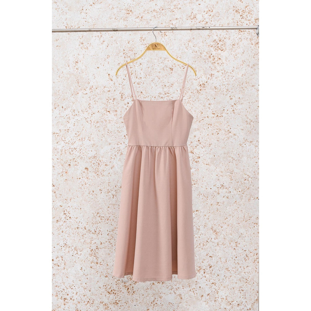 Women's 2-strap flared dress - Women's 2-strap flared dress with youthful look VIENNE TRAN V63L22Q002