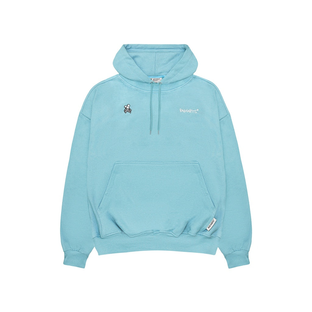 Unisex Bad Habits Nobody Hoodie - Blue Sky - Genuine Local Brand