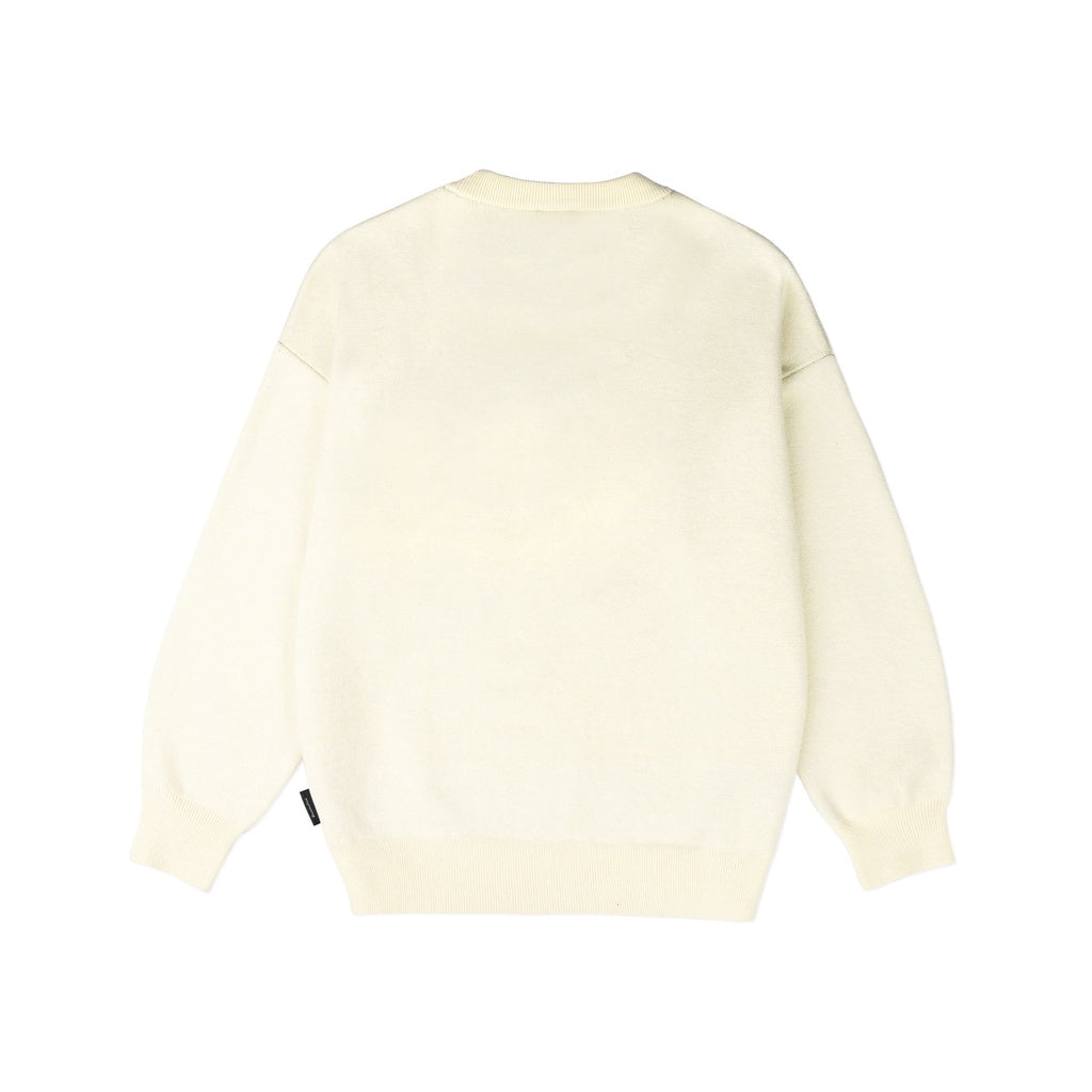 Levents "My Animals" Series Panther/ Cream Wool Sweater