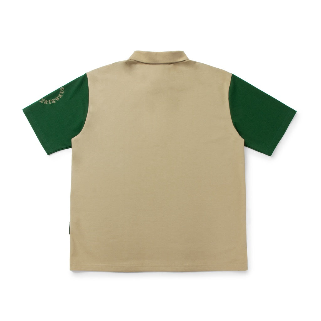 DirtyCoins University Polo T-Shirt - Brown/Green