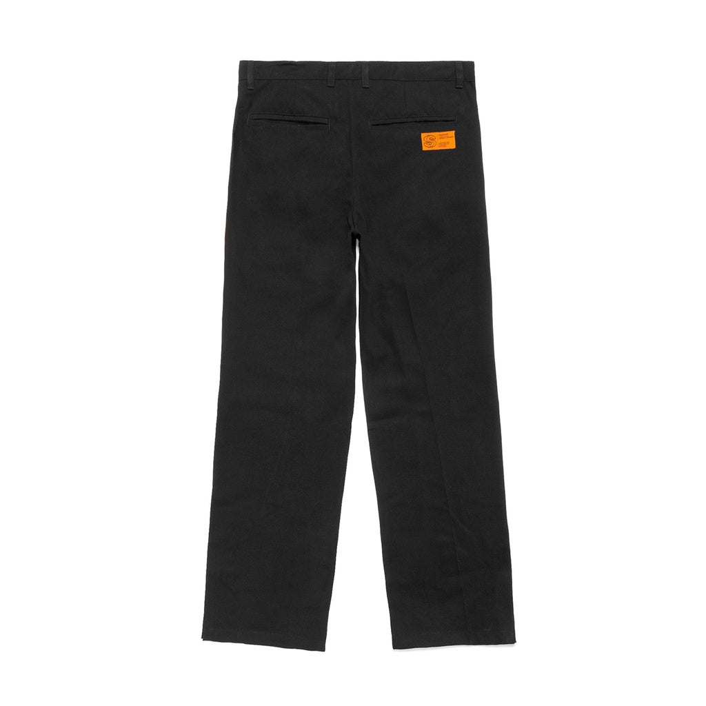 [SMAKER] Long black trousers, slit - SPLIT HEM TROUSERS IN BLACK