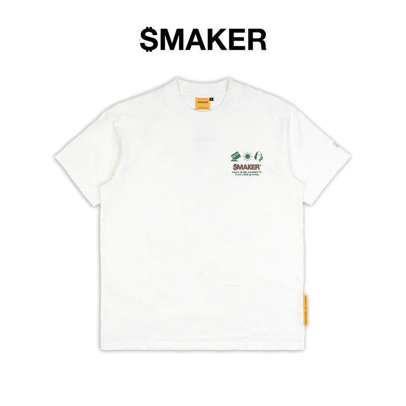 [SMAKER] Áo thun 100% cotton unisex nam nữ màu trắng hình cây - SUNSHINE TEE IN WHITE