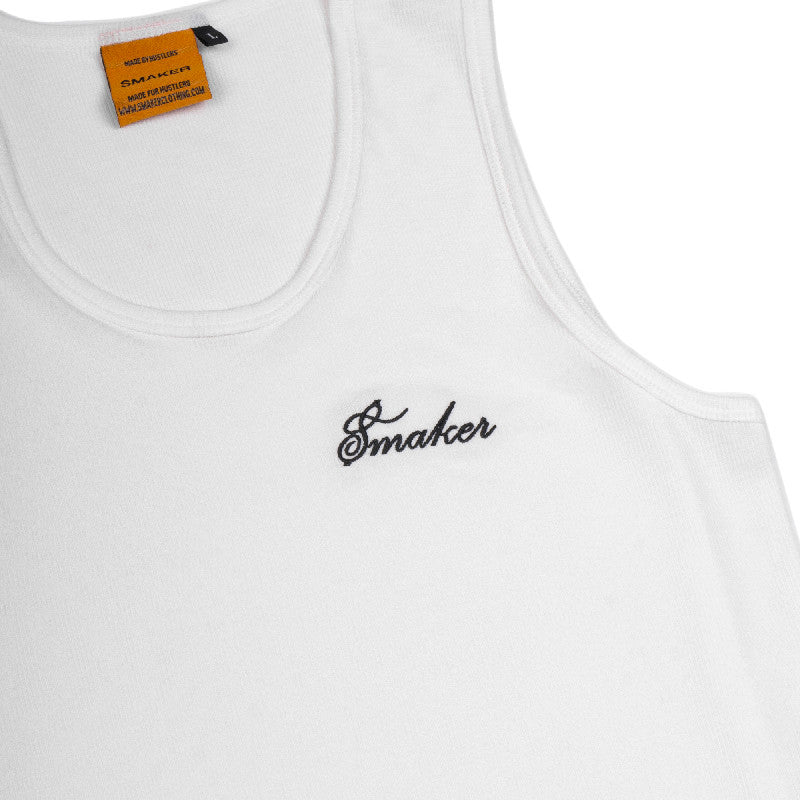 [SMAKER] Cool white tank top - SMAKER SUMMER TANKTOP IN WHITE