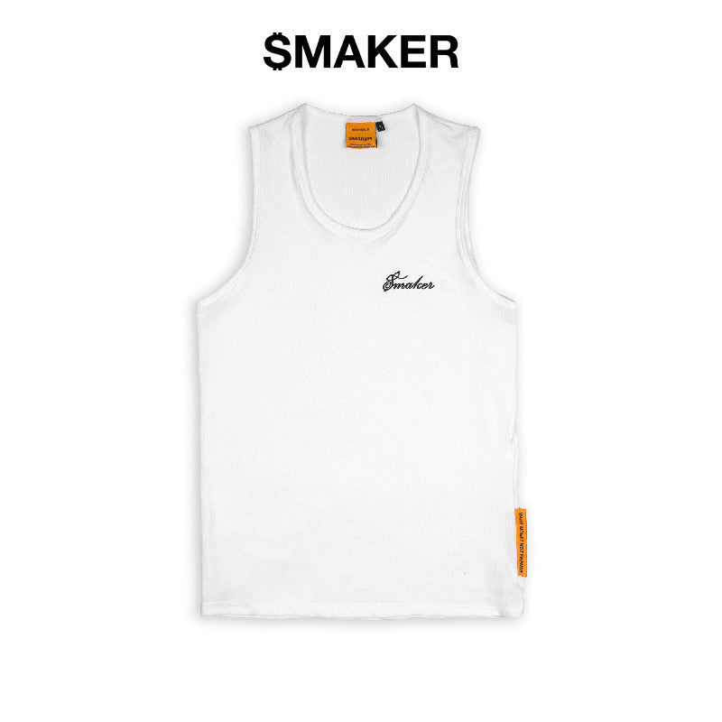 [SMAKER] Cool white tank top - SMAKER SUMMER TANKTOP IN WHITE