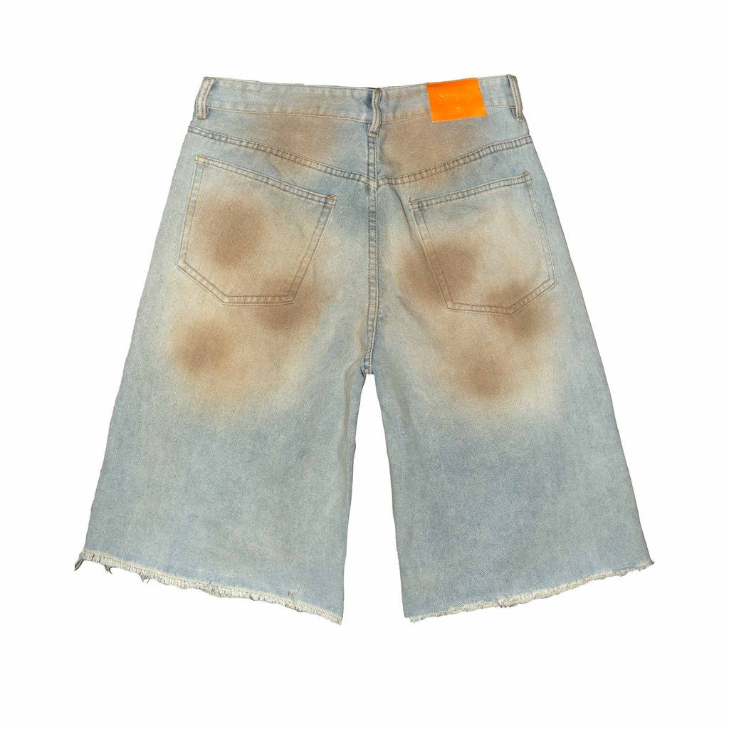 [SMAKER] Distressed Washed Baggy Jeans in Dirt
