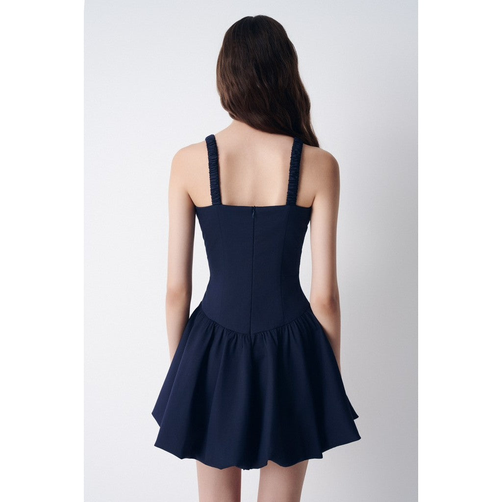 COCO DRESS_DXV150052 Women's Short Flared Strap Dress/Dress