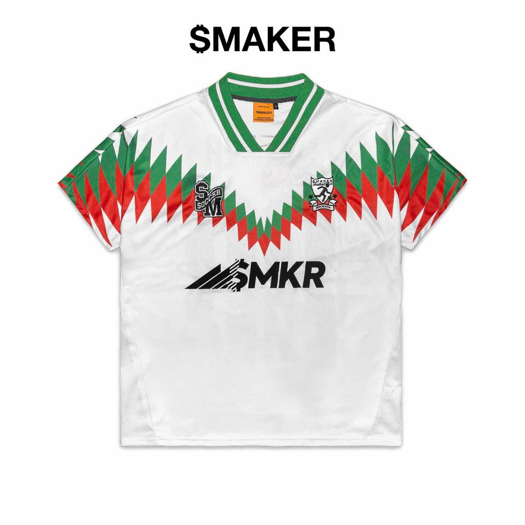 [SMAKER] Áo đá banh màu trắng 100% vải lưới mesh - 88 FOOTBALL CLUB JERSEY IN WHITE