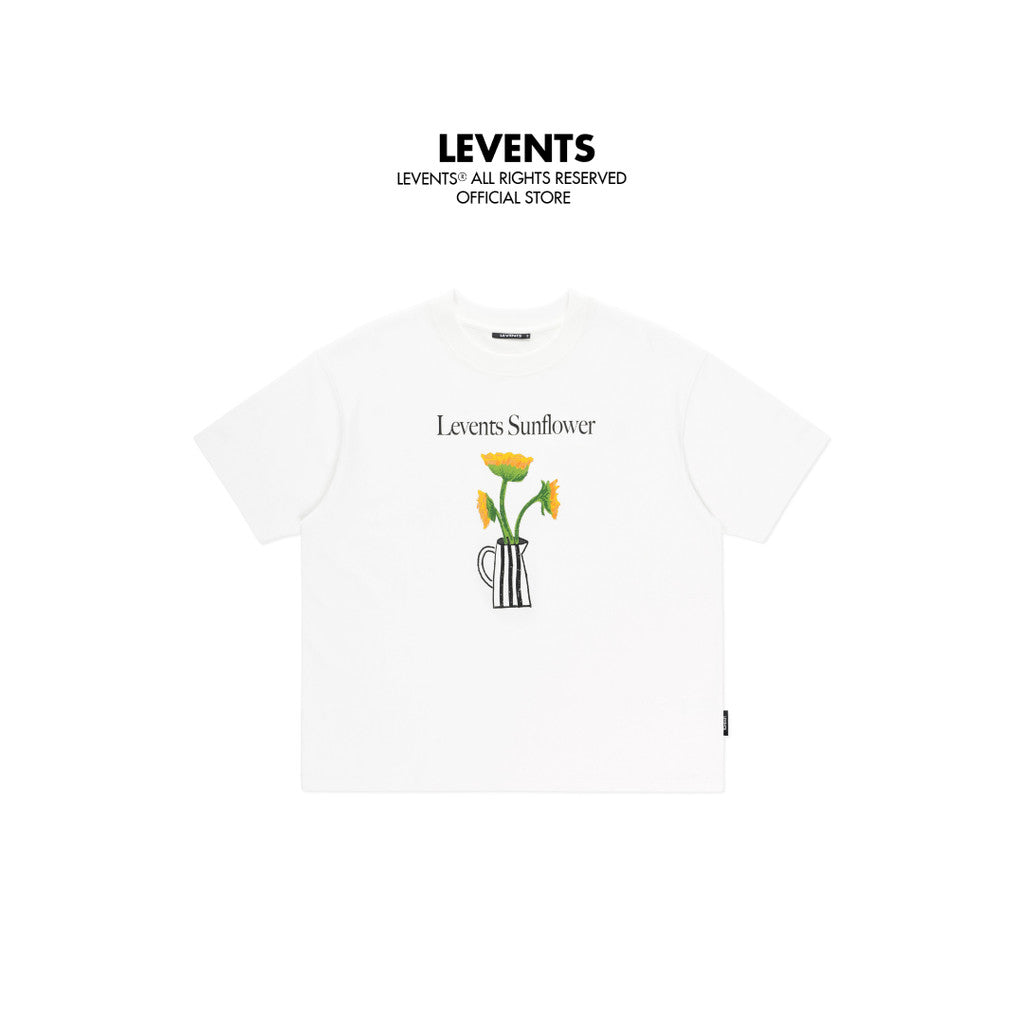 Áo Thun Levents Sunflower Semi-Oversize Tee 100% Cotton T-shirt Unisex