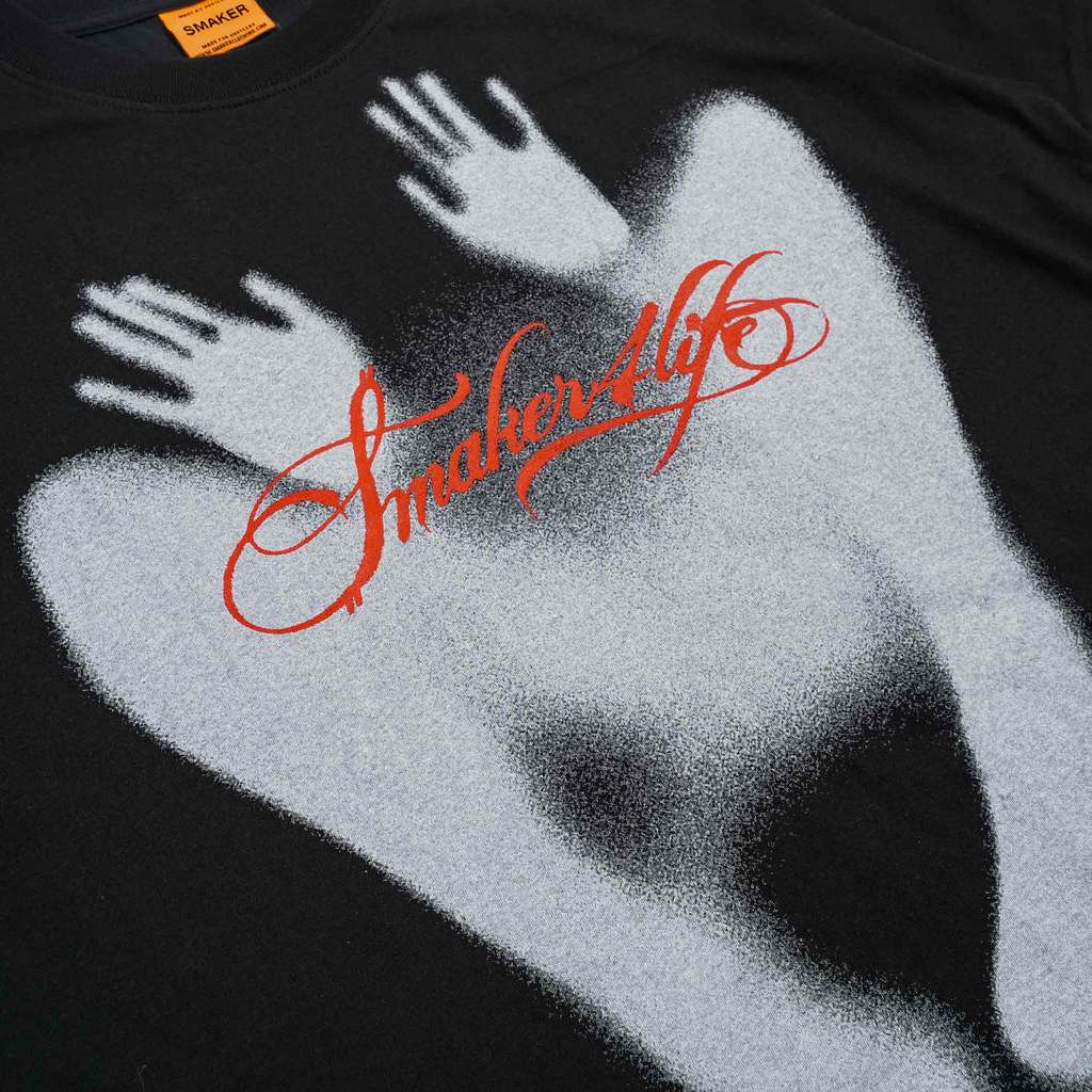 [SMAKER] Áo thun unisex nam nữ màu đen 100% cotton thoáng mát - $4L TEE IN BLACK