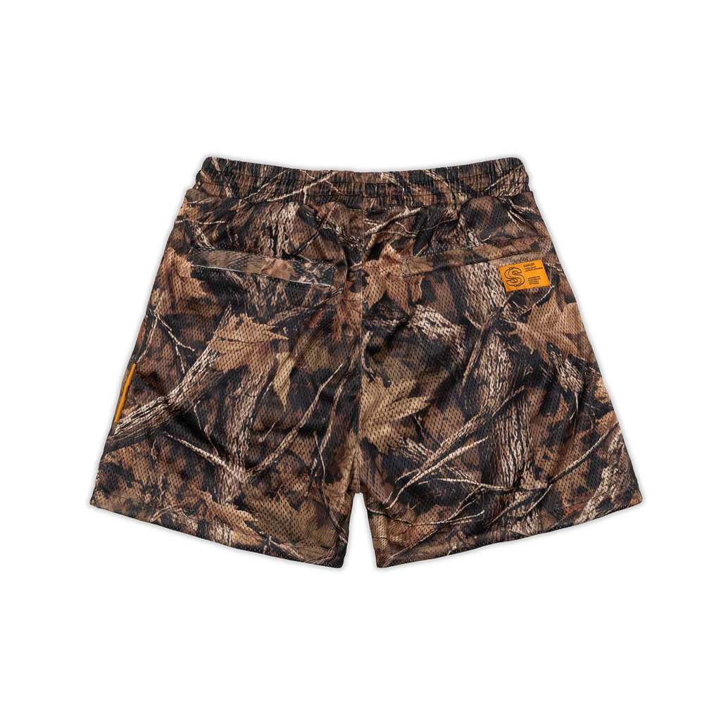 [SMAKER] Quần đùi ngắn vải luới thoáng mát hoạ tiết lính màu nâu - VVS & BETTER MESH SHORT IN CAMO