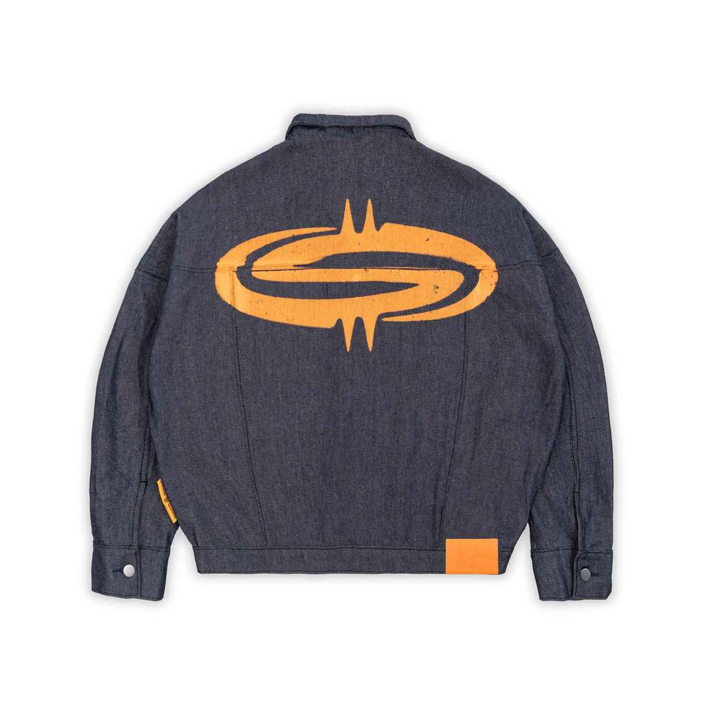 [SMAKER] Áo khoác jean vải khaki form dáng ngắn - $4L DENIM JACKET