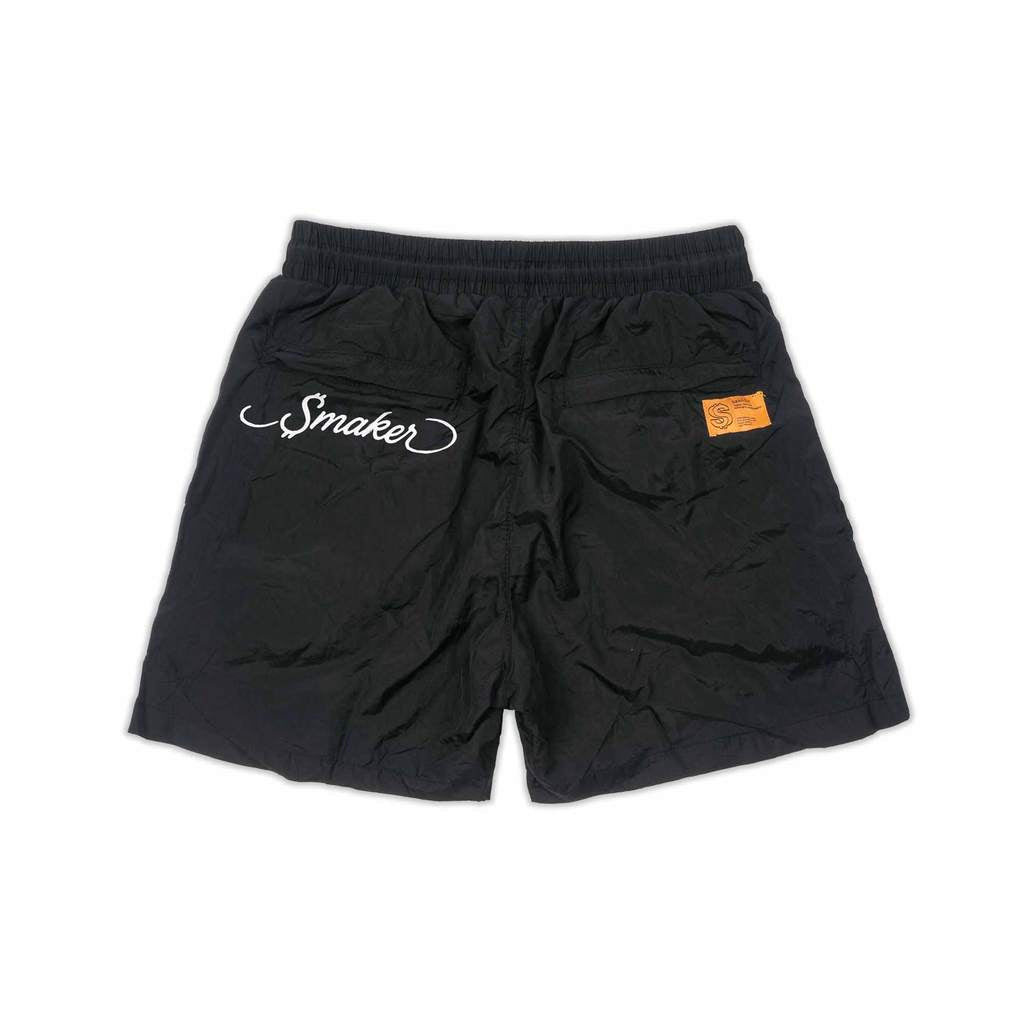 [SMAKER] Quần đùi 100% nylon màu đen - HUSTLERS RACING NYLON SHORT IN BLACK