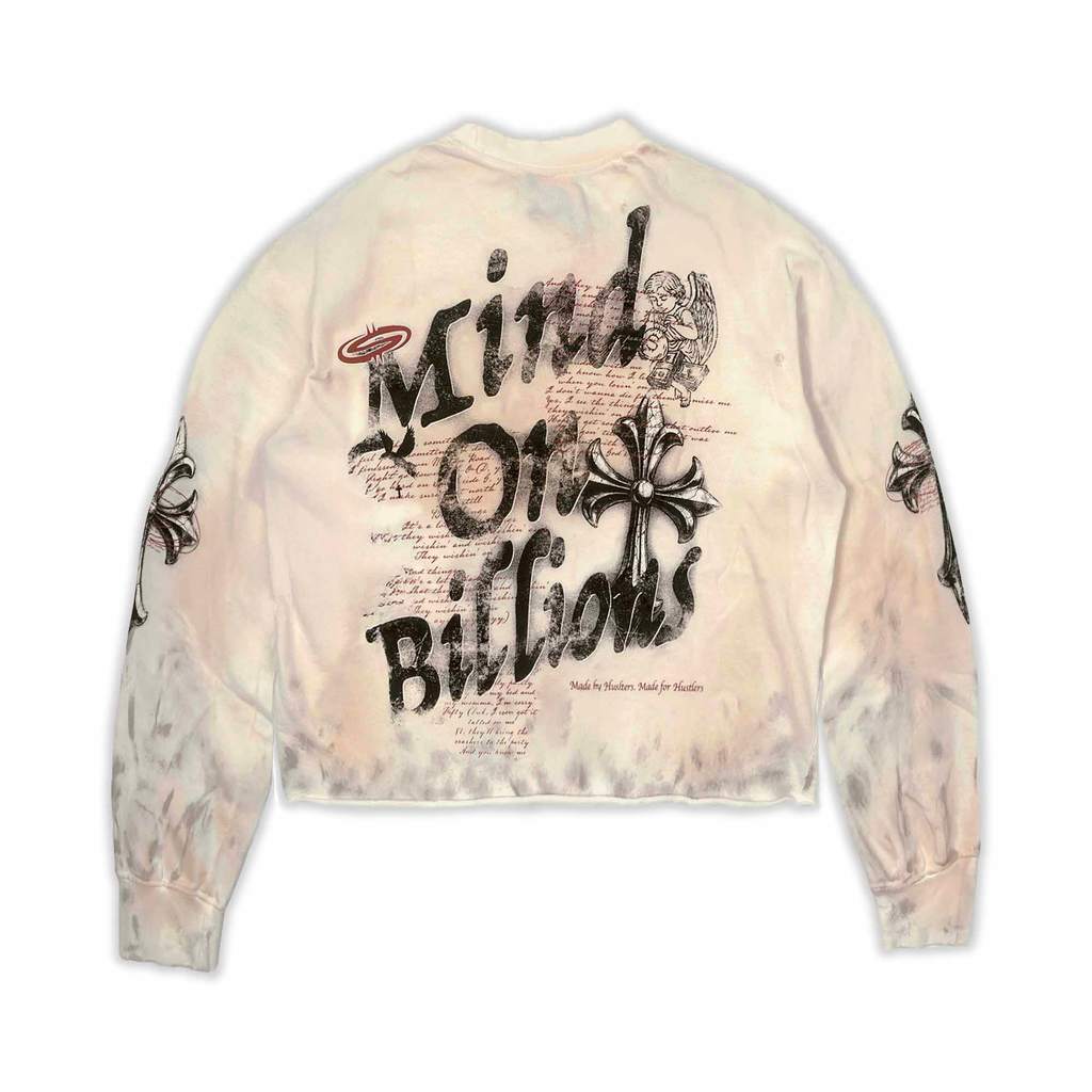 [SMAKER] Áo sweater màu kem 100% cotton - GODS PLAN SWEATER IN CREAM