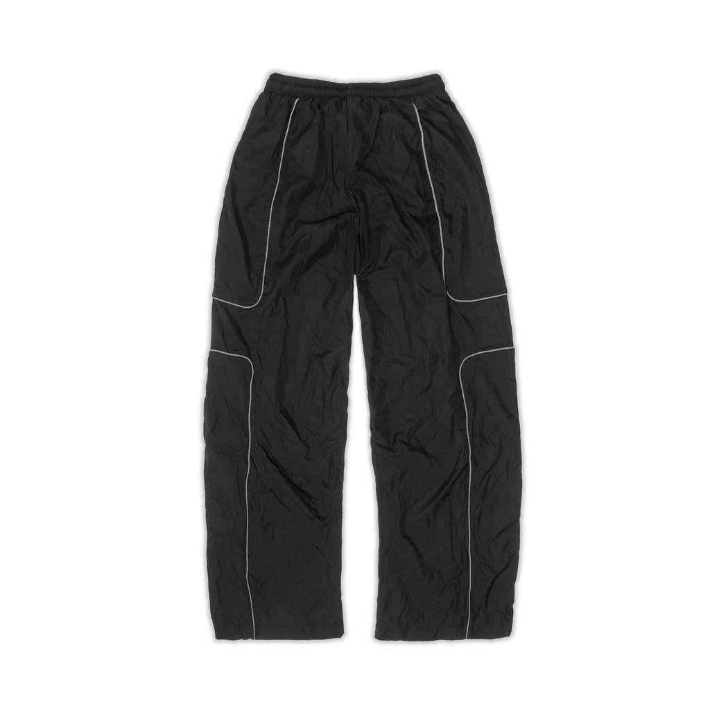 [SMAKER] Quần dài màu đen 100% vải dù - $MAKER NYLON TRACKSUIT PANTS IN BLACK