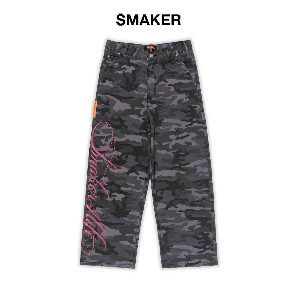 [SMAKER] Camo grey khaki pants - $MAKER4LIFE CAMO PANTS IN GREY