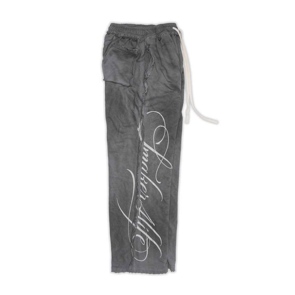 [SMAKER] Quần dài màu xám 100% cotton - $MAKER4LIFE WASHED PANTS IN GREY