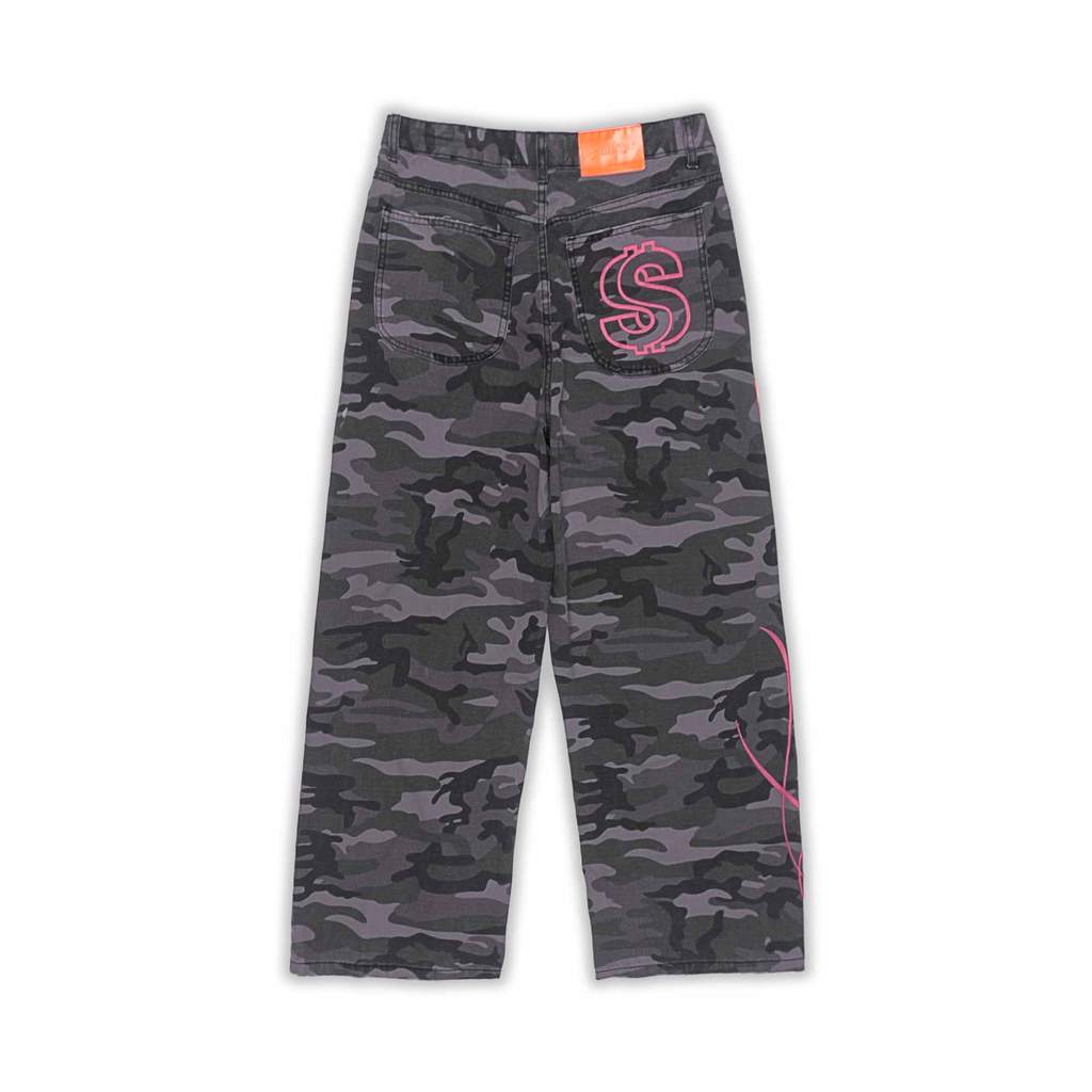 [SMAKER] Camo grey khaki pants - $MAKER4LIFE CAMO PANTS IN GREY