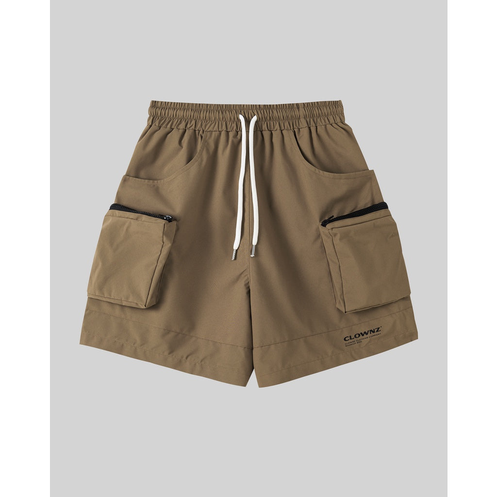 Clownz Parachute local brand unisex 2-layer basic shorts with box and box for men and women, wide form sportswear