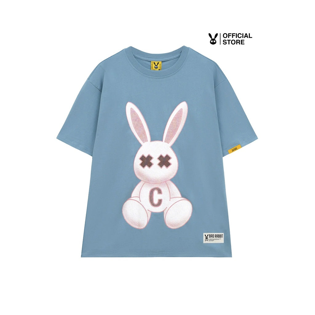 Unisex Bad Rabbit BLUE SOFT TEE 100% Cotton - Genuine Local Brand