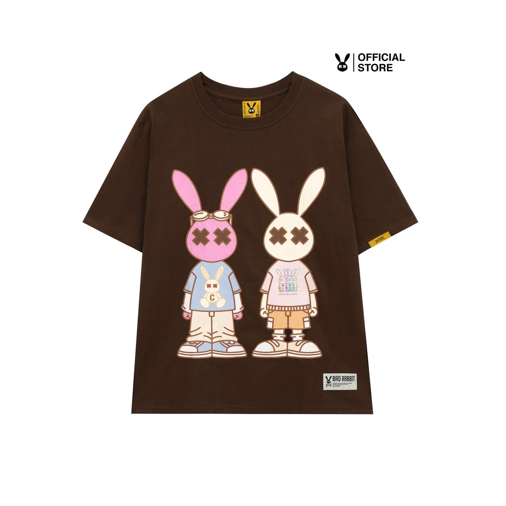 Áo Thun Unisex Bad Rabbit BROWN BUDDY RABBIT TEE 100% Cotton - Local Brand Chính Hãng