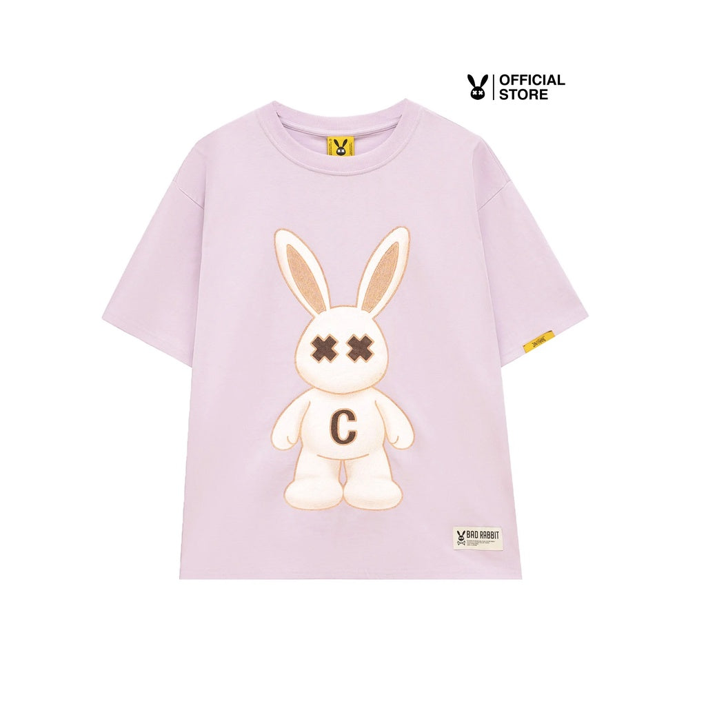 Unisex Bad Rabbit PURPLE FLUFFY RABBIT TEE 100% Cotton - Genuine Local Brand