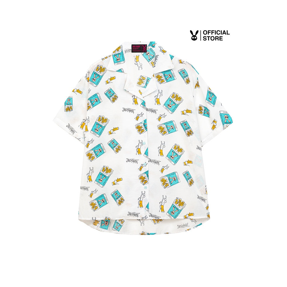 Áo Sơ Mi Unisex Bad Rabbit CIGARABBIT SHIRT - Local Brand Chính Hãng