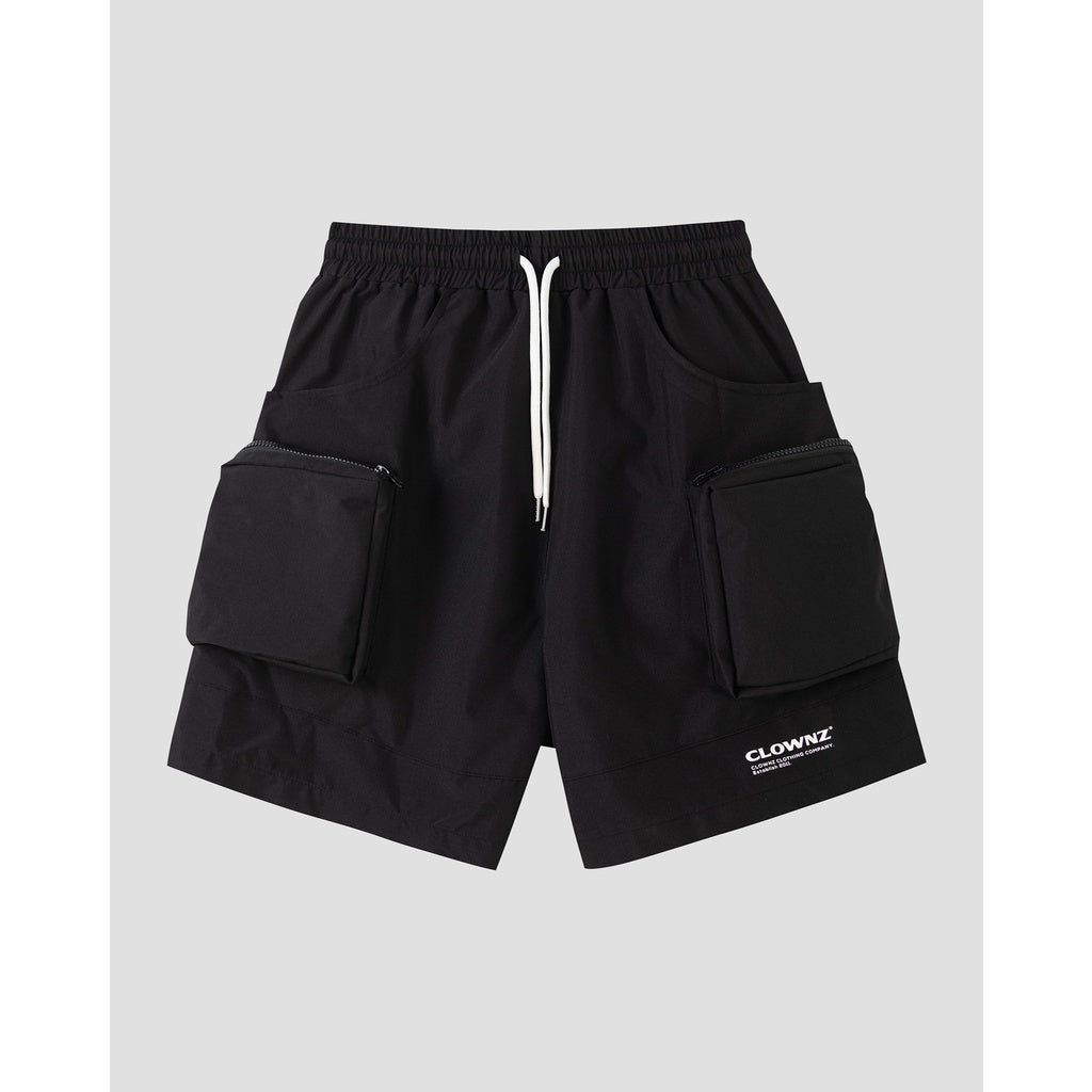 Clownz Parachute local brand unisex 2-layer basic shorts with box and box for men and women, wide form sportswear