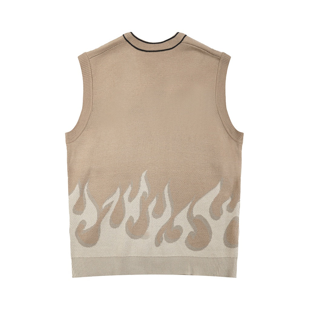 Áo Len Ghile Unisex LOGO FLAME KNIT TOP HADES Brand Chính Hãng