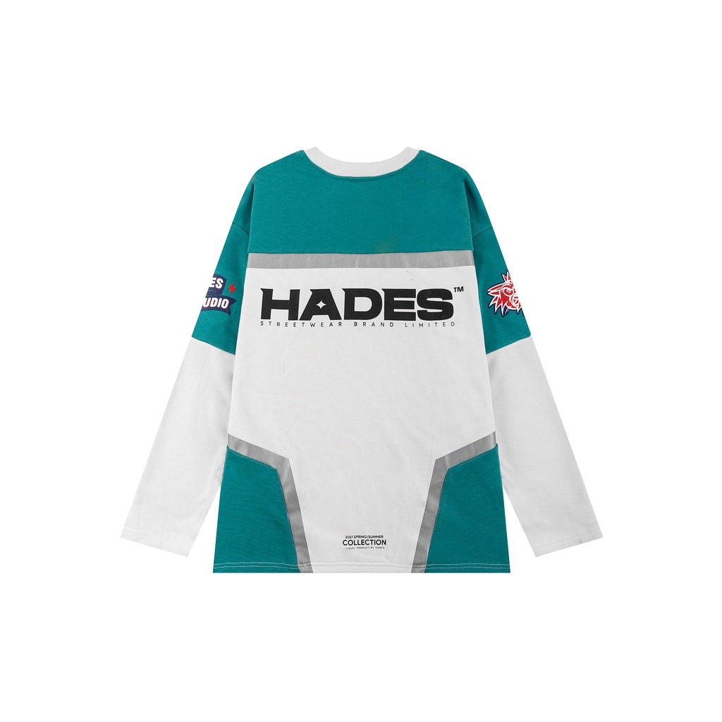 Áo Thun Tay Dài Unisex HOCKEY Vải Nỉ Chân Cua HADES Brand Chính Hãng