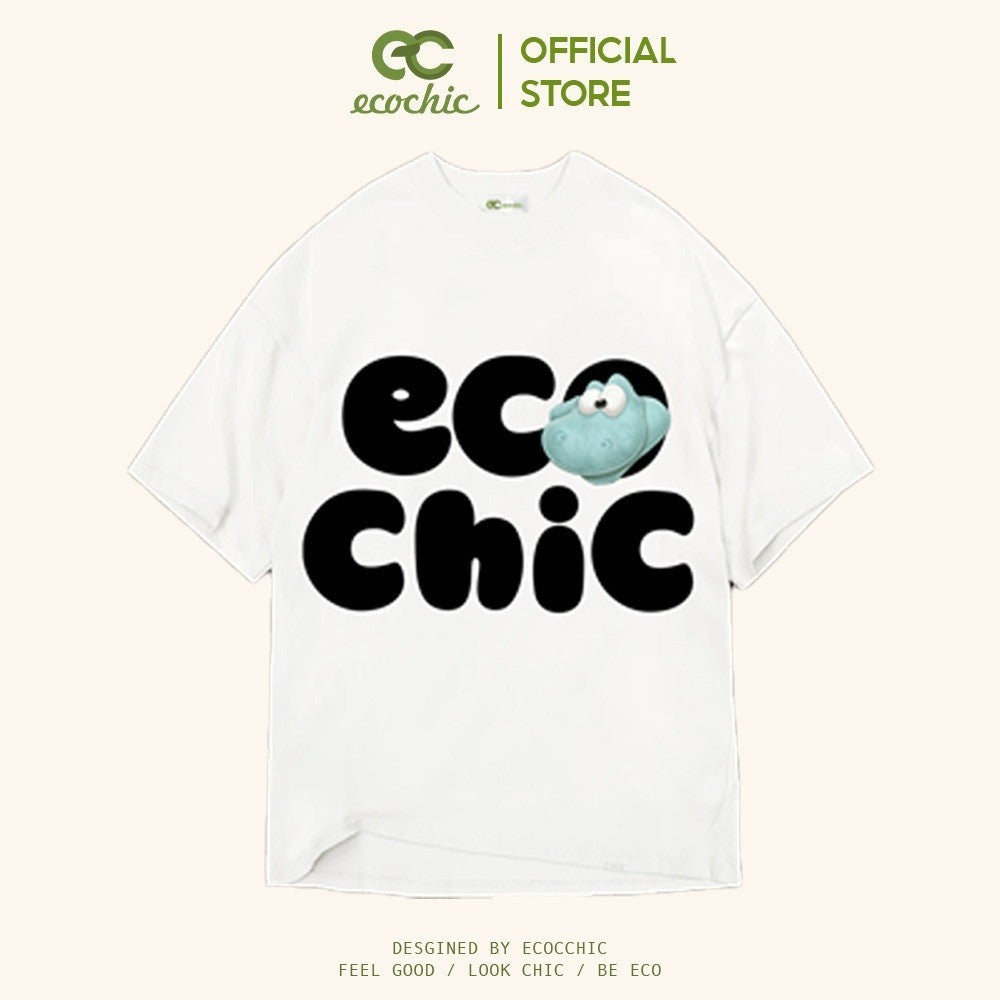 ECOCHIC NUMPTY DINOSAUR Tee Local Brand Authentic Unisex Oversize Premium Cotton 100% F874