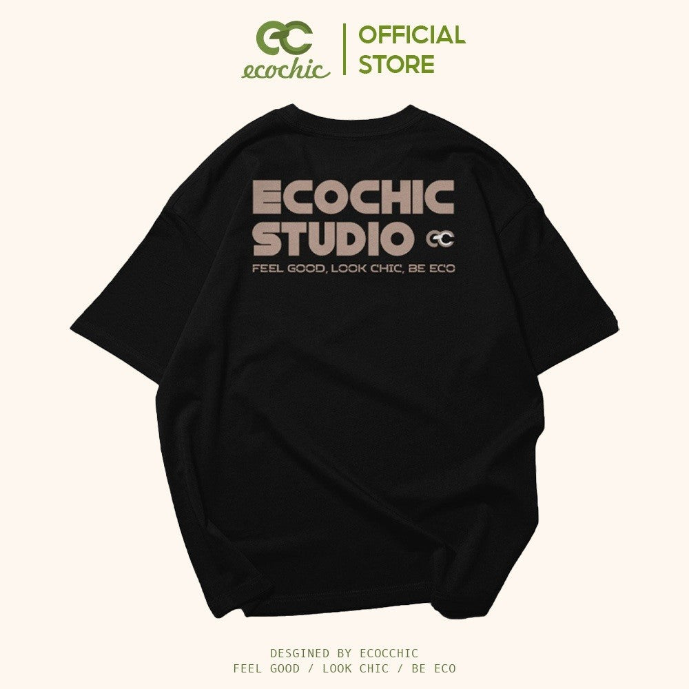 ECOCHIC ASTRO-BEAR T-Shirt Tee Local Brand Genuine Unisex Loose Form Oversize Premium Cotton 100% F591 