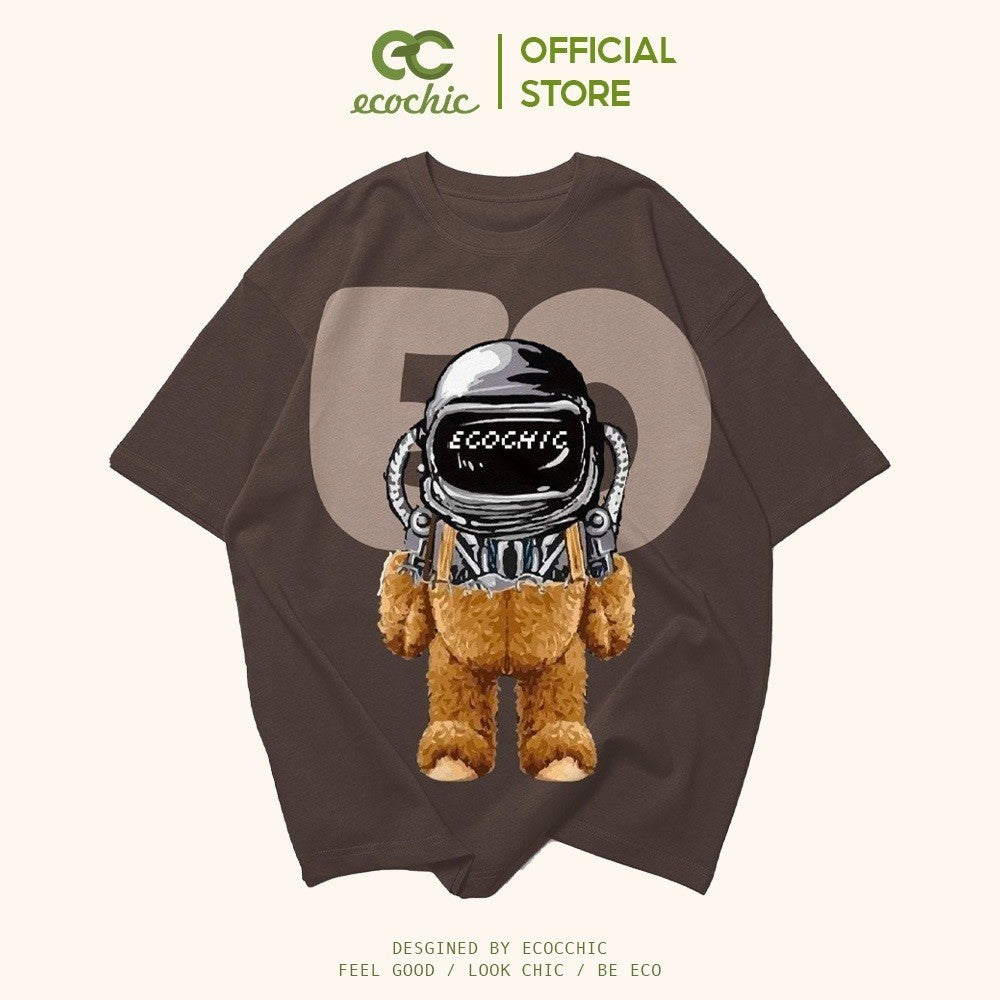 Áo Phông ECOCHIC ASTRO-BEAR Tee Local Brand Chính Hãng Unisex Form Rộng Oversize Premium Cotton 100% F591