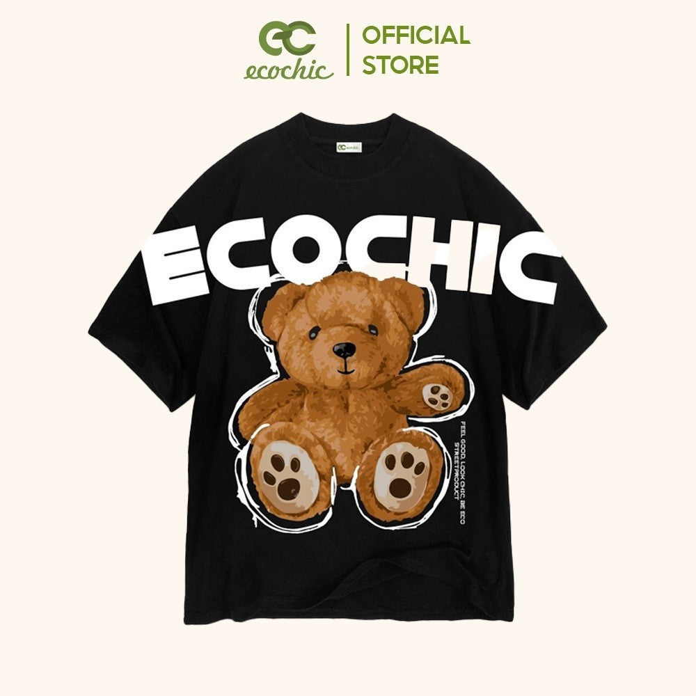 ECOCHIC STUFFED BEAR T-Shirt Tee Local Brand Genuine Unisex Loose Form Oversize Premium Cotton 100% F343 