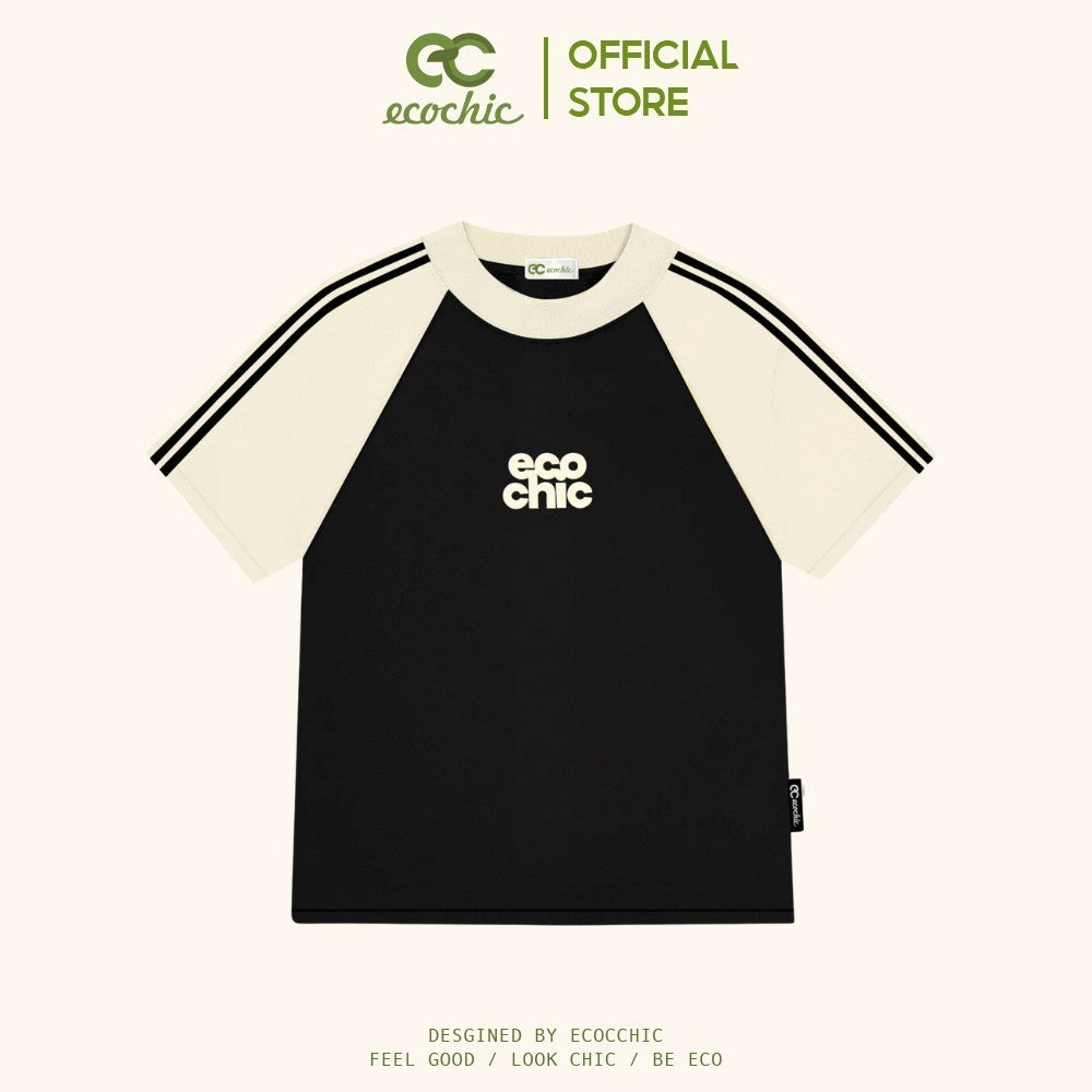 Áo Phông ECOCHIC RETRO LINE BABY TEE ESSENTIALS Local Brand Chính Hãng Unisex Form Ôm Premium Cotton 100% B019