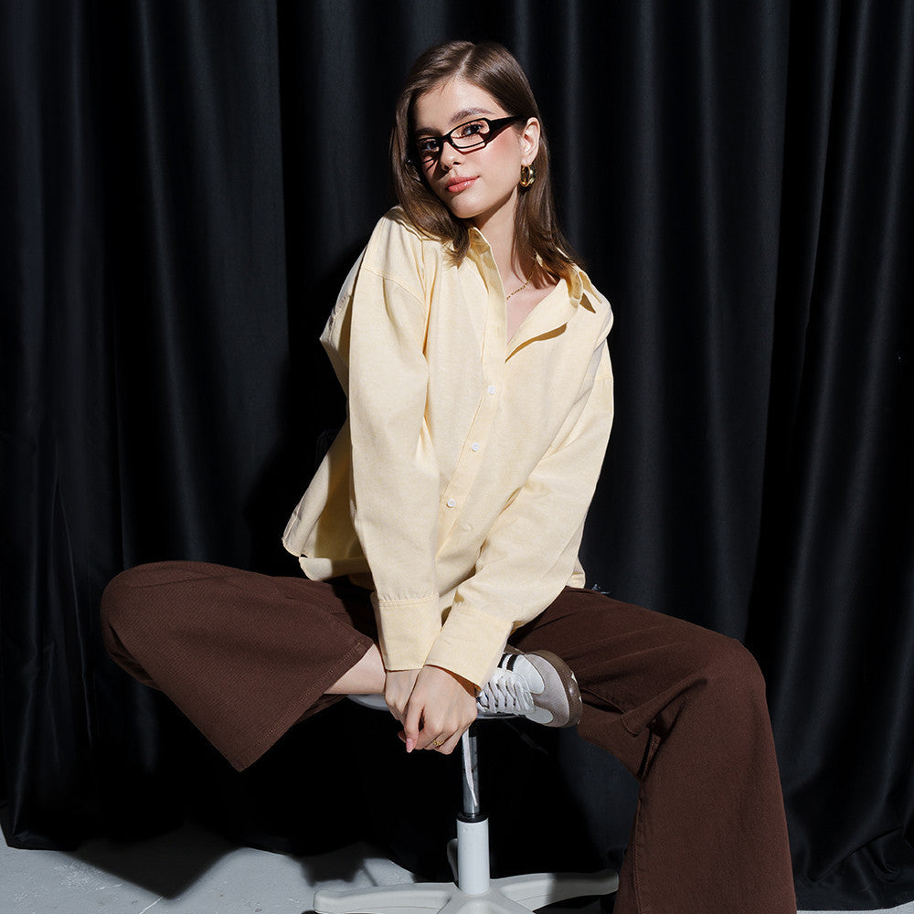 RECHIC Rian shirt with basic long-sleeved, youthful and dynamic form