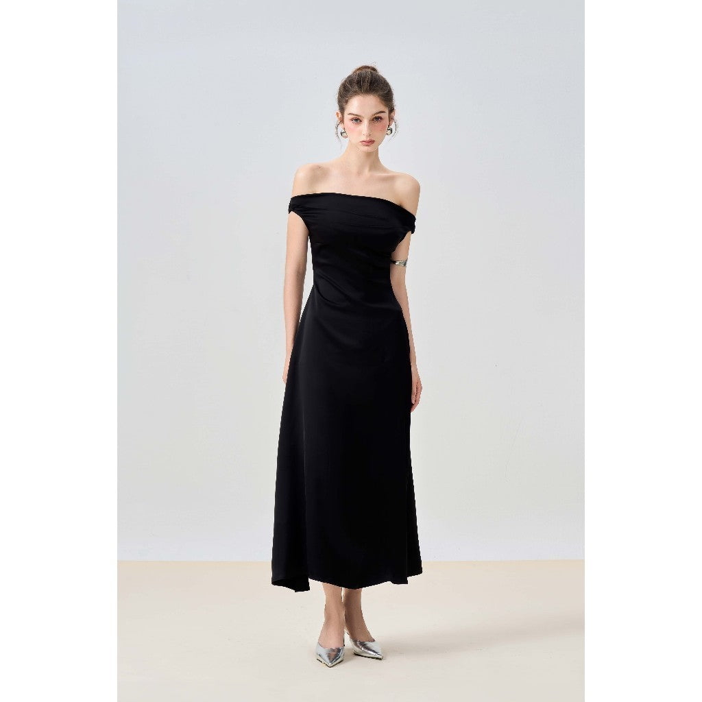 RECHIC Harley off-the-shoulder dress with elegant slightly flared waist