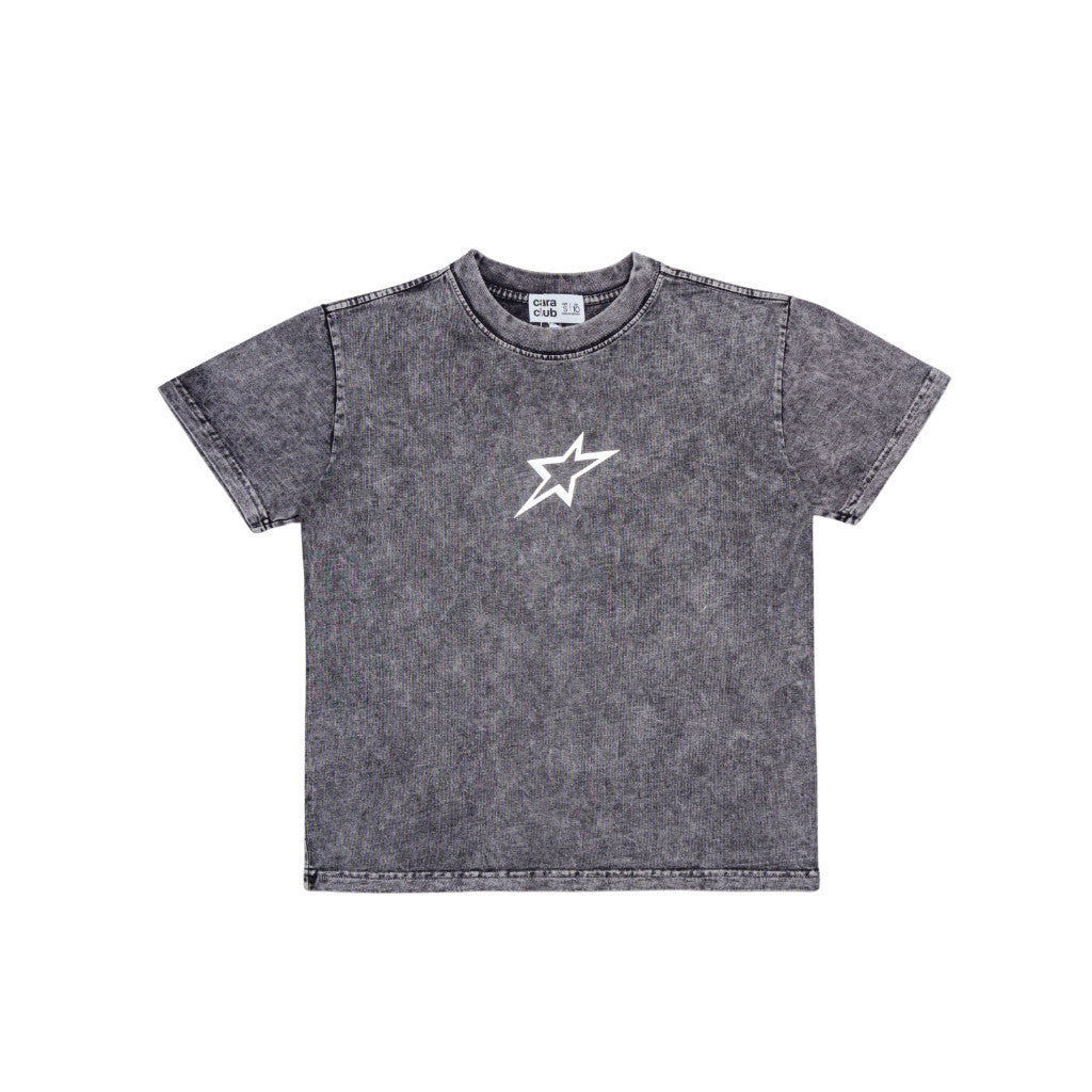 CARA Starlight women's baby tee shirt with trendy star shape