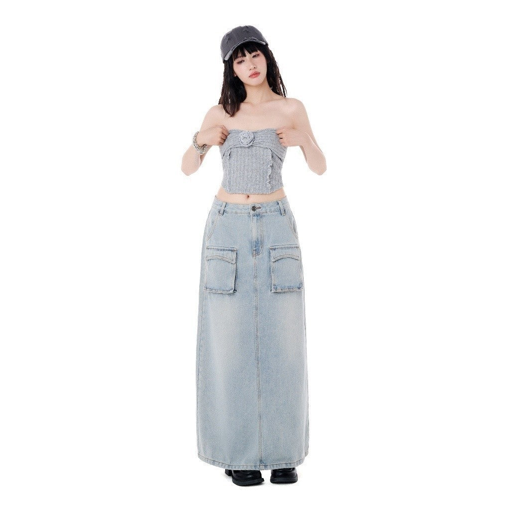 CARA Áo croptop cúp ngực nữ Mony chất thun lông đính nơ trendy