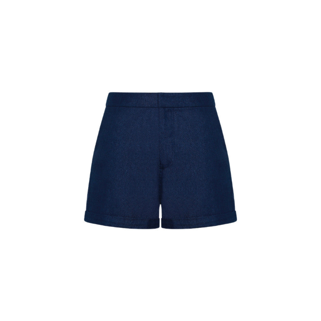 CARA Basic women's shorts with A-line rolled-up style, youthful and dynamic, easy to coordinate