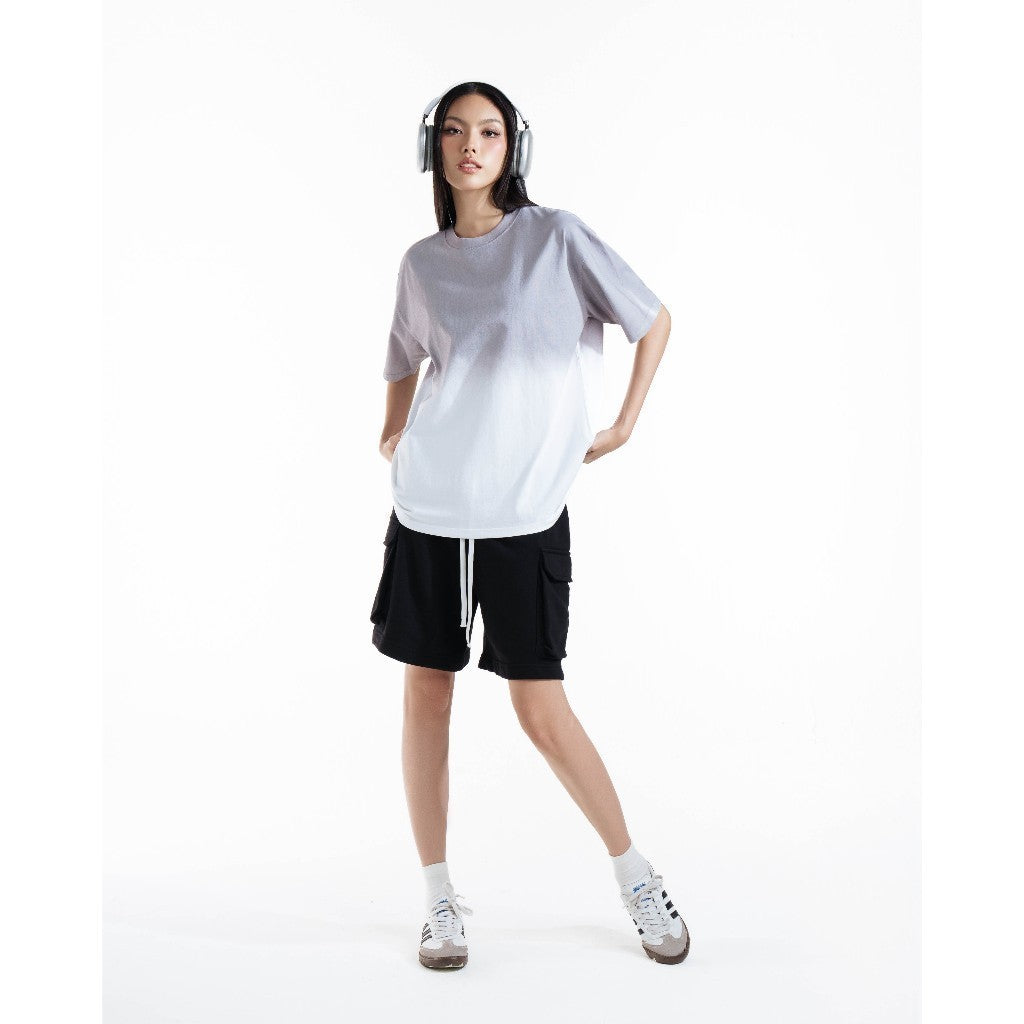 CARA Hissy men's and women's oversize wash t-shirt, simple and personality