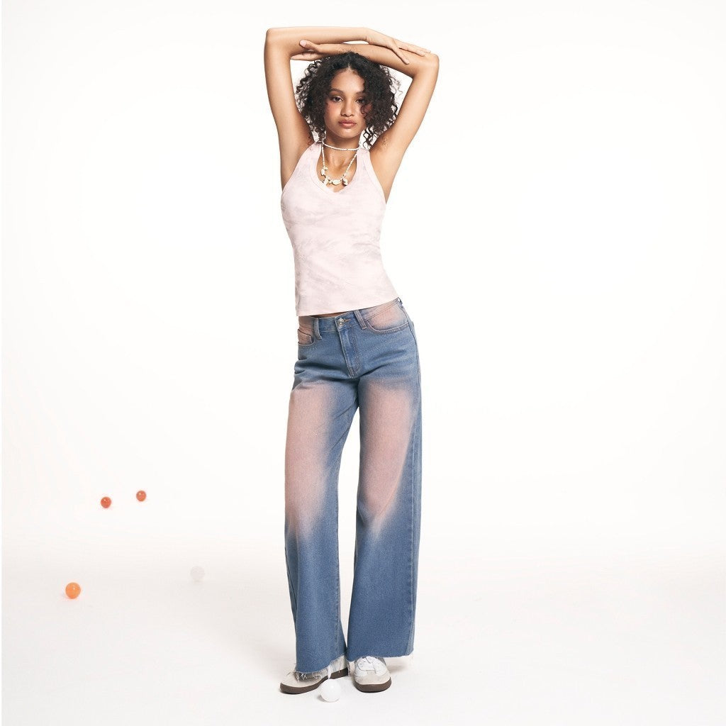 CARA Unique Bilen wash women's straight-leg jeans