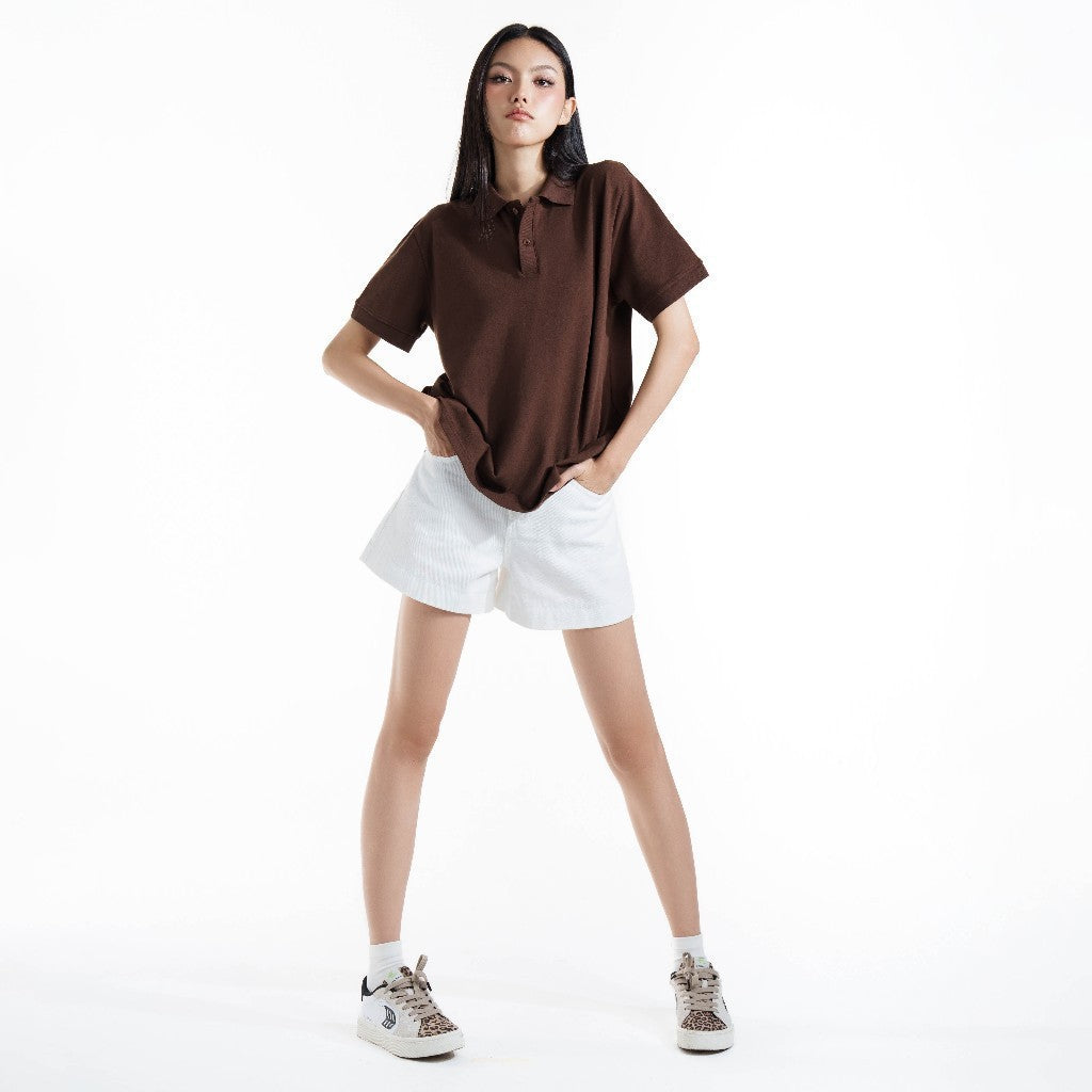 CARA Áo polo unisex nam nữ Femin form oversize năng động