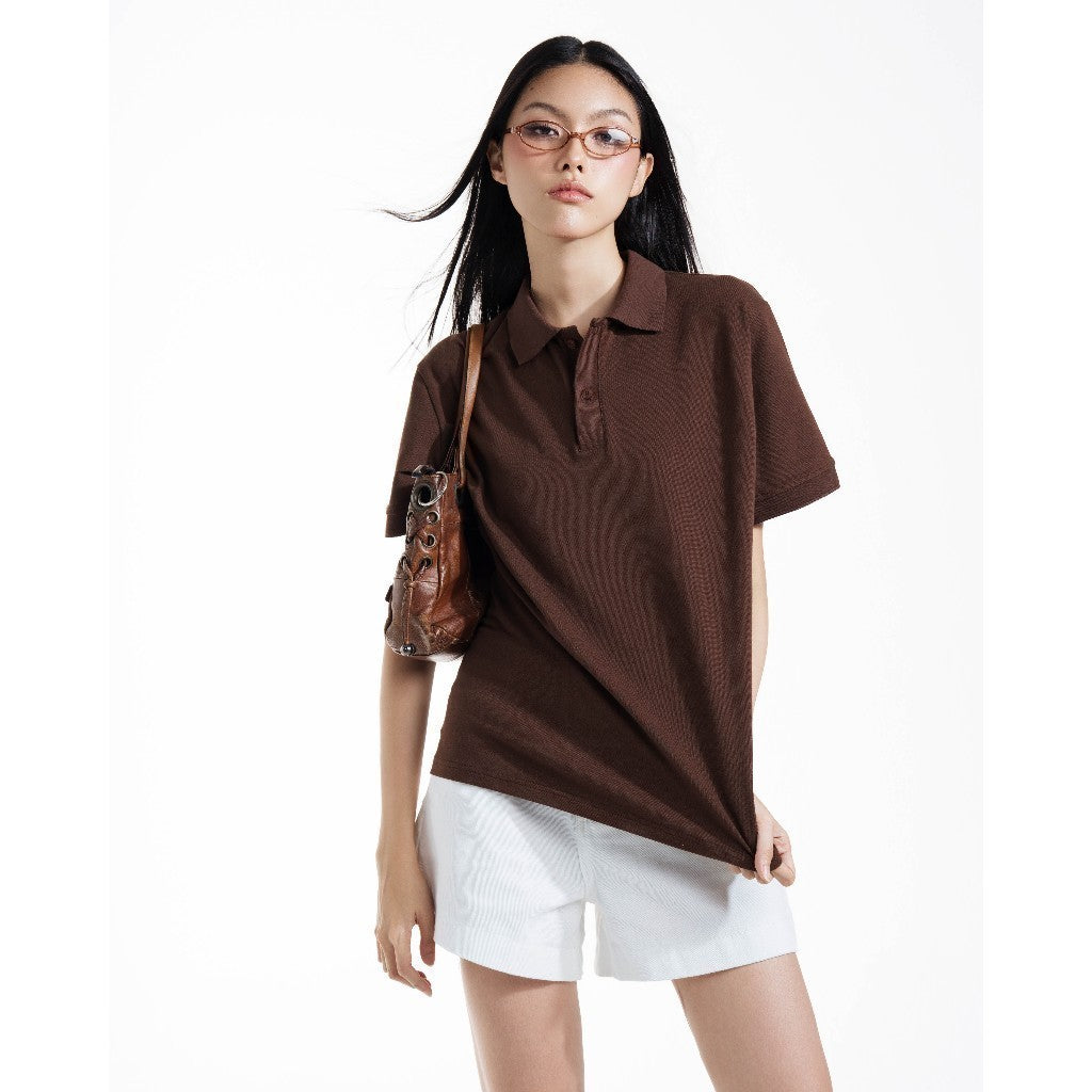 CARA Áo polo unisex nam nữ Femin form oversize năng động