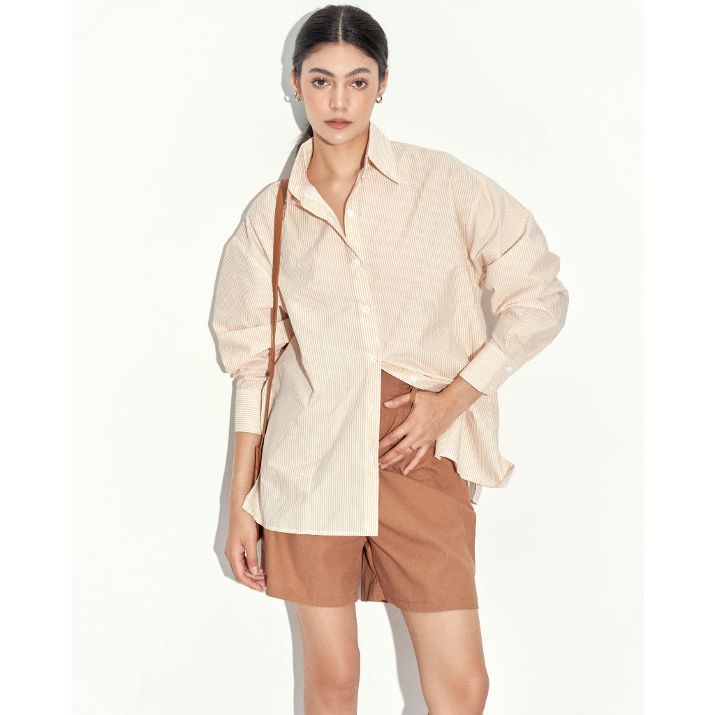 Quần Short Linen Nữ Camé | 3695 | Lana Official