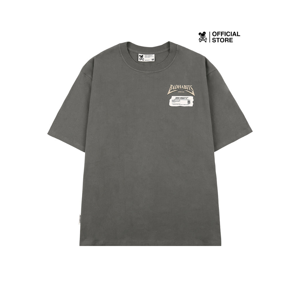 Áo Thun Unisex Bad Habits- Grey B-Rock Desert Tee - Local Brand Chính Hãng