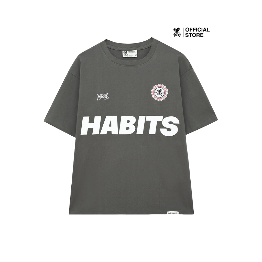 Áo Thun Unisex Bad Habits- Grey Uniform Tee - Local Brand Chính Hãng