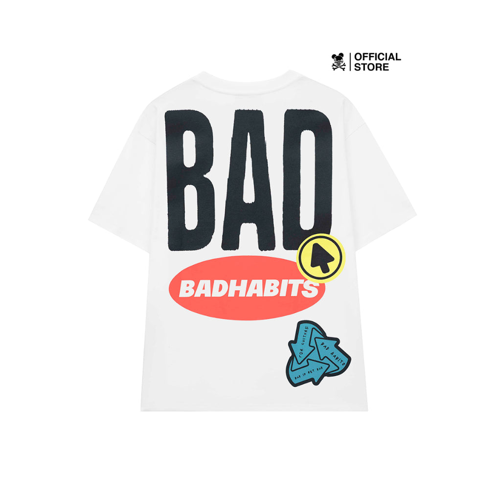 Áo Thun Unisex Bad Habits- White Bad Icon Tee - Local Brand Chính Hãng