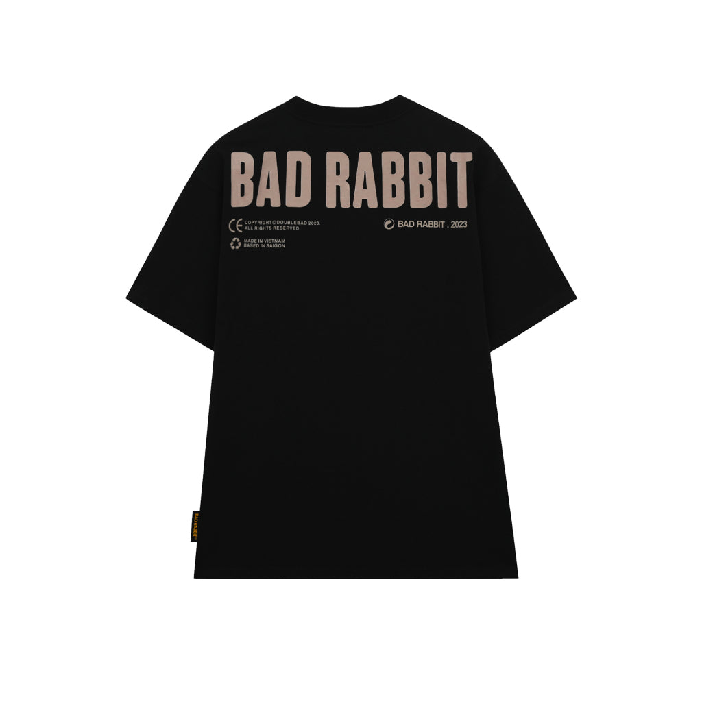 Unisex Bad Rabbit T-shirt - Black Rabbit Player Rabbit Tee - Genuine Local Brand